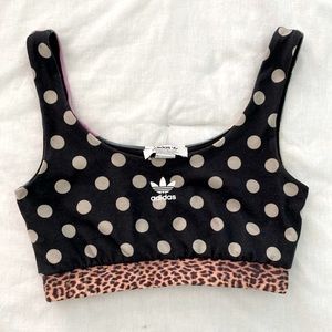 Small Adidas Polka Dot Sports Bra